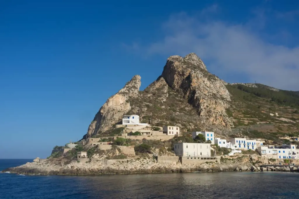 Marettimo Island off the coast of Sicily, Italy