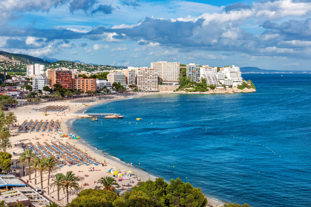Magaluf is a fun place to stay in Mallorca, Spain