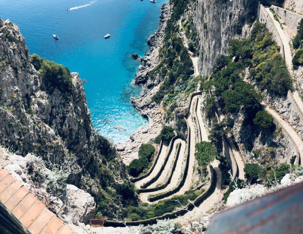 The Italian Island of Capri is a popular holiday spot.